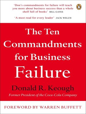 cover image of The Ten Commandments for Business Failure
